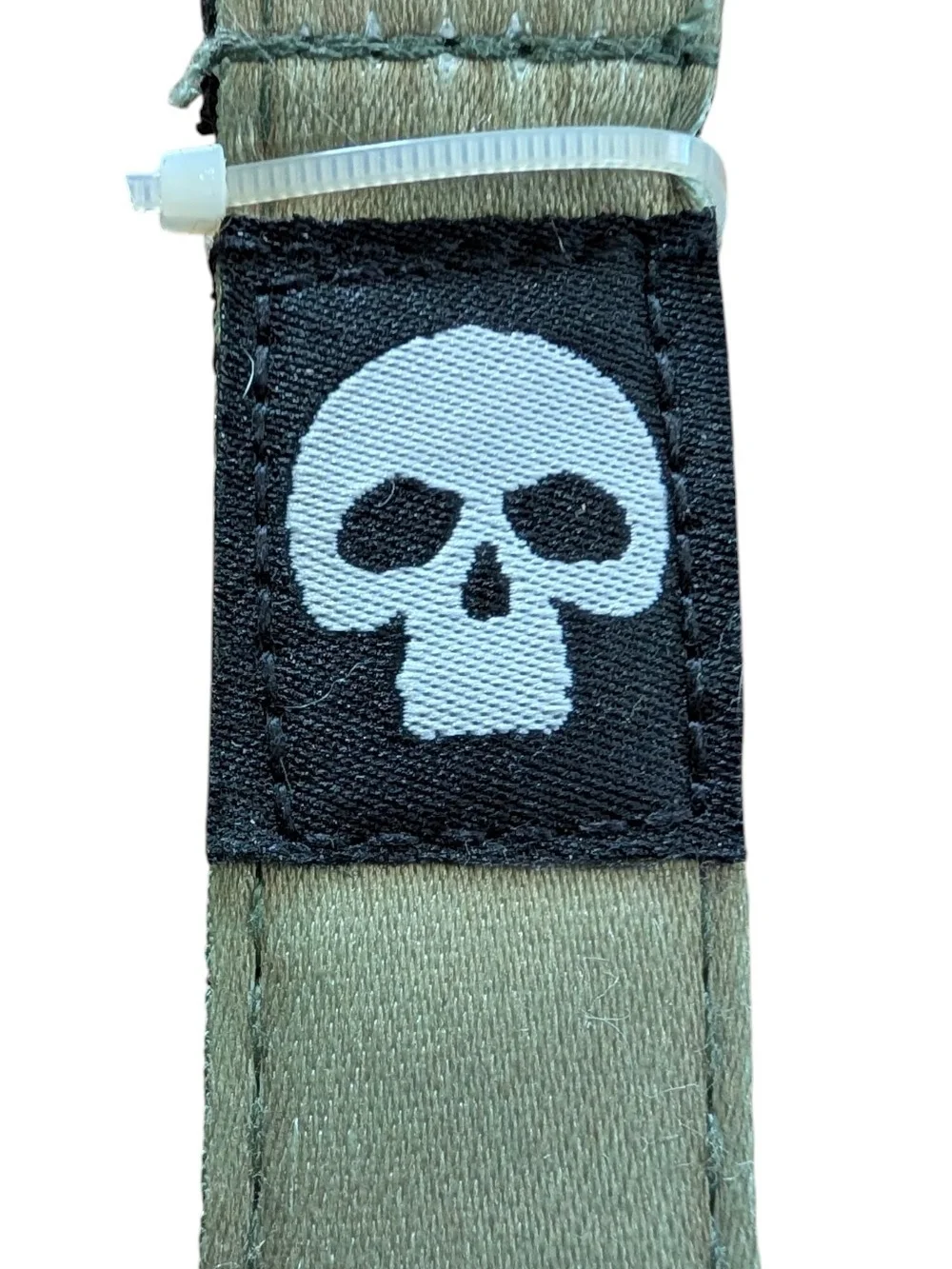 Adjustable Dog Collar and Leash Set with Skull Print